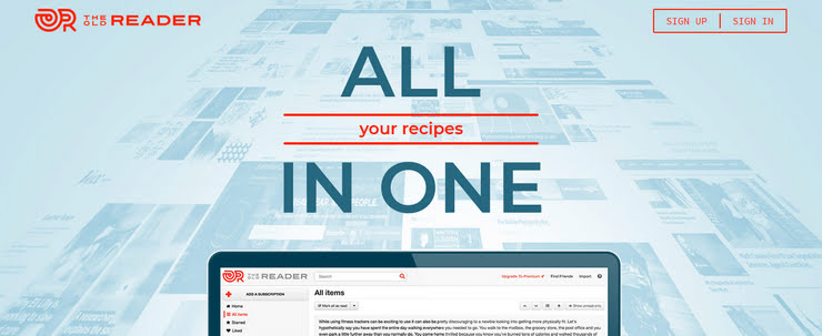 The Old Reader RSS application