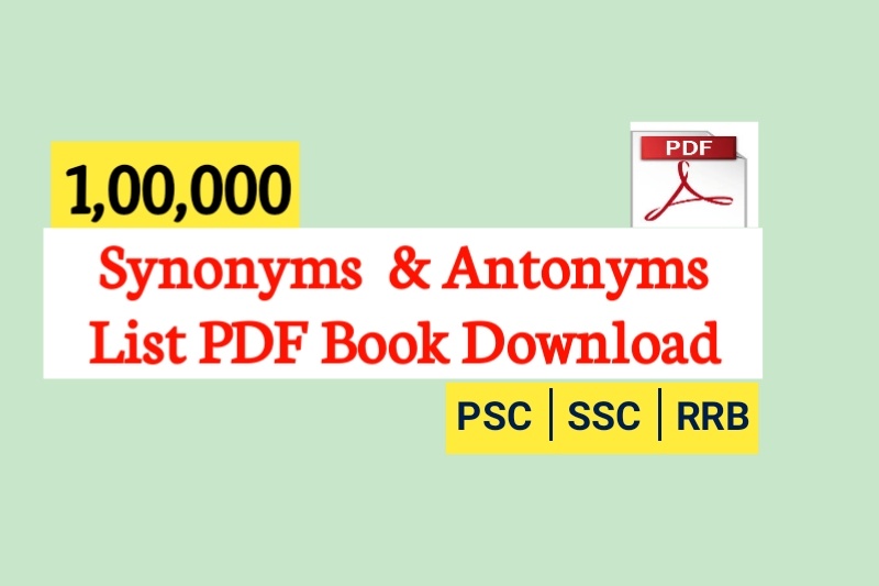 Ssc Antonyms Pdf