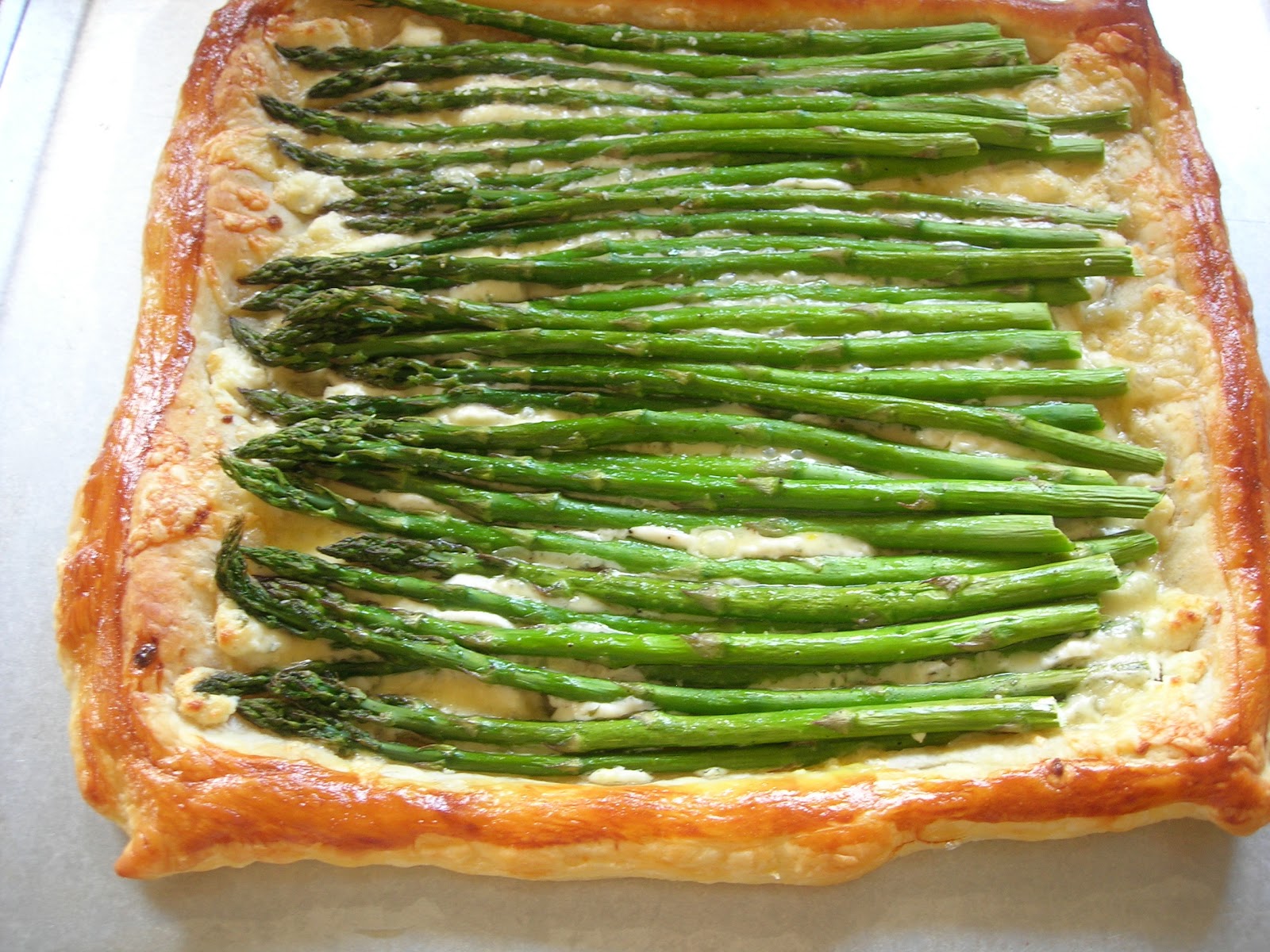 My Little Bungalow Asparagus and Cheese Tart