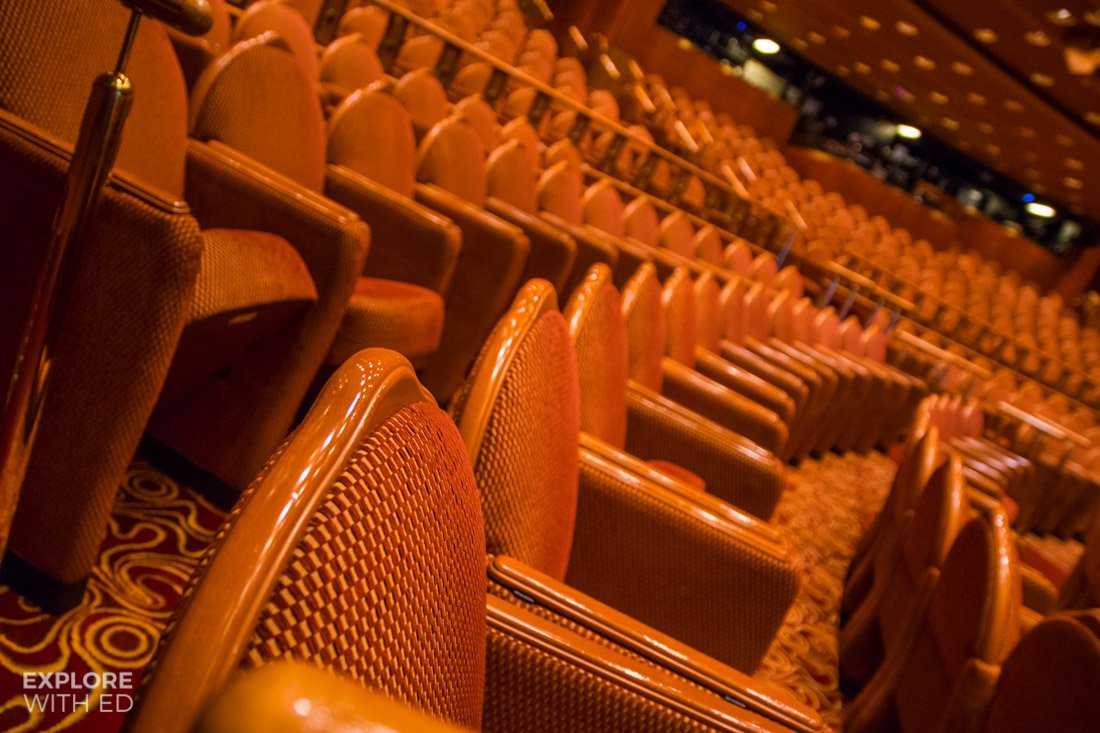 Caribbean Princess Theatre Seating