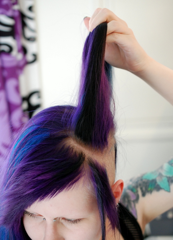 Bones And Lilies: How To Use Bumpits With A Back-Combed Goth Do