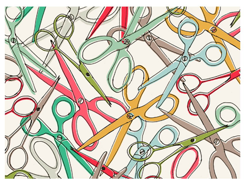 Amber Stetler scissors print