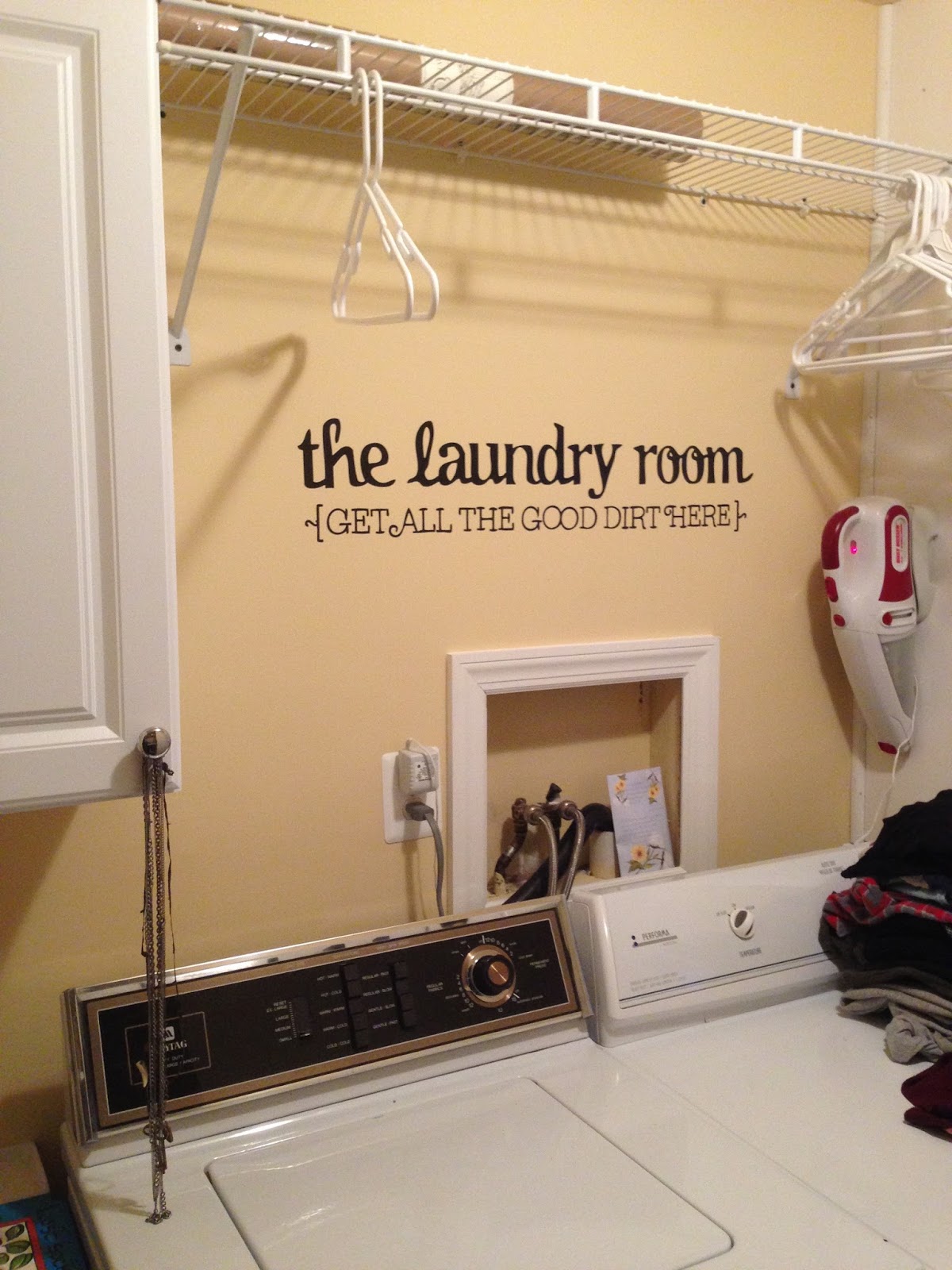 Design With Dawn Updating A Laundry Room For Today S Living A Fresh Coat Of Paint In Fun Colors Soft Sunshine Yellow And Rug For Feet Wiping