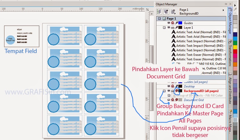 ID Card Otomatis + Foto di CorelDraw dari File CSV 7demits
