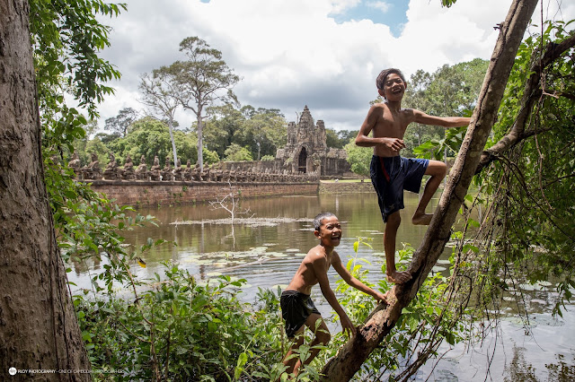 Village temple boys