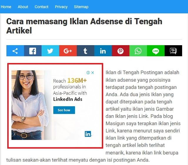 Cara Pasang Iklan Adsense di Atas Postingan Blog Cara Pasang Iklan Adsense di Atas Postingan Blog