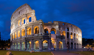 The Colosseum in Rome is considered as one of the wonders of the world