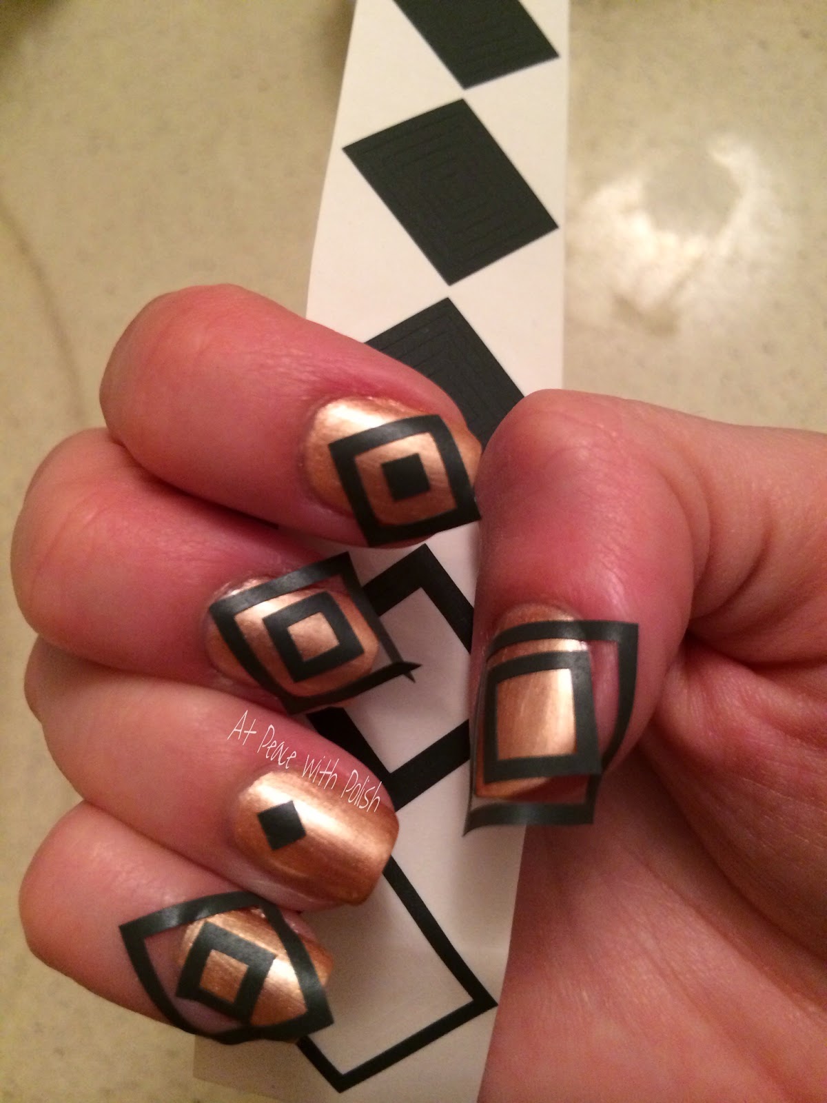 At Peace with Polish Nail Stencils from Neverland Lacquers