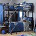 Metallic Stackable double bed for kids bedroom