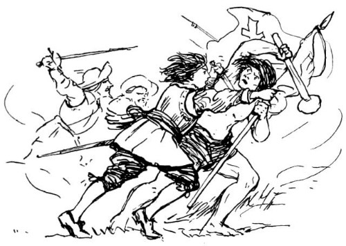Catalina de Erauso luchando