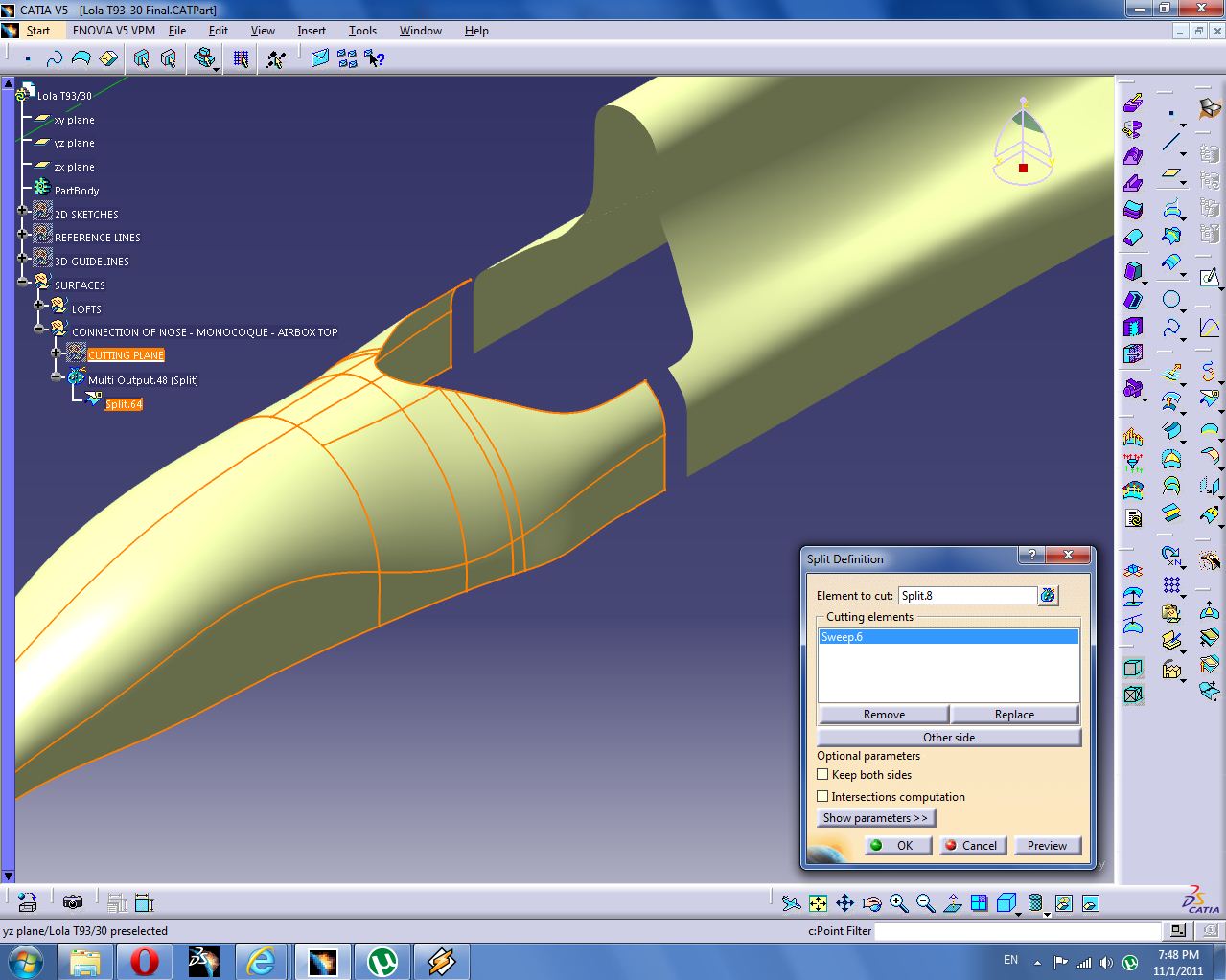 Scratchbuilding a 1/20 scale F1 replica: F1 car design in Catia V5 xii
