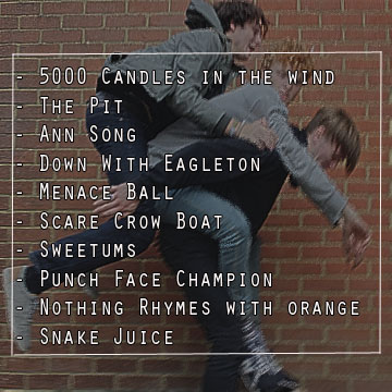 back of a cd case