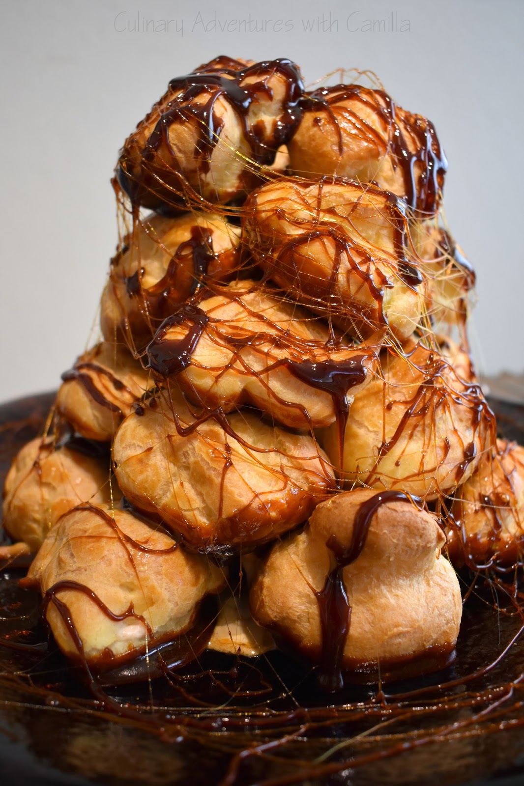 Culinary Adventures With Camilla Burnt Caramel Croquembouche Bakingbloggers