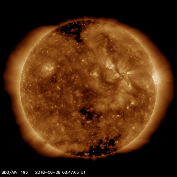 ALERTAS: Viento Solar Llegará A La Tierra. ALERTAS: Viento Solar Llegará A La Tierra.