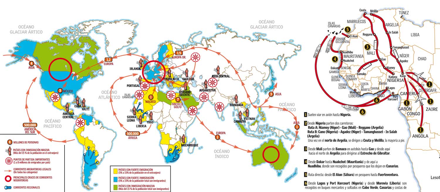 Promoviendo la Interculturalidad Flujos migratorios a nivel mundial Promoviendo la Interculturalidad Flujos migratorios a nivel mundial