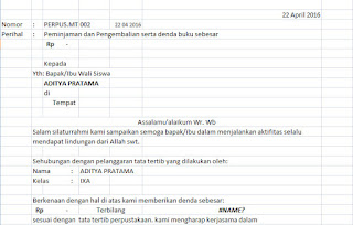 surat denda buku perpustakaan kepada siswa surat denda buku perpustakaan kepada siswa
