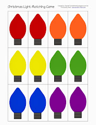 christmas matching lights printable clipart activity preschool printables cut templates activities crafts patterns bulbs holiday theme colors mom toddler bulb