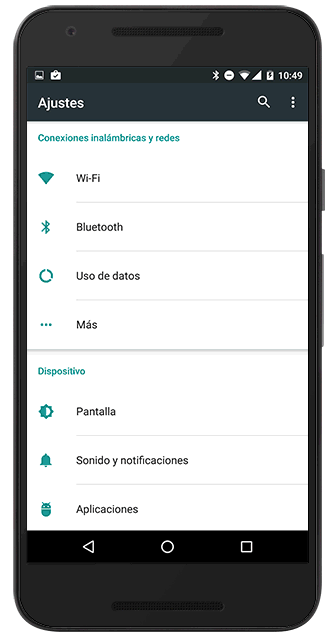 Habilitar una aplicación en Android 6