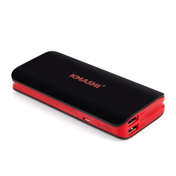 KMASHI 10000mAh External Battery Power Bank, Portable Charger Backup Pack with Powerful Dual USB 3.1A Output and 2A Input
