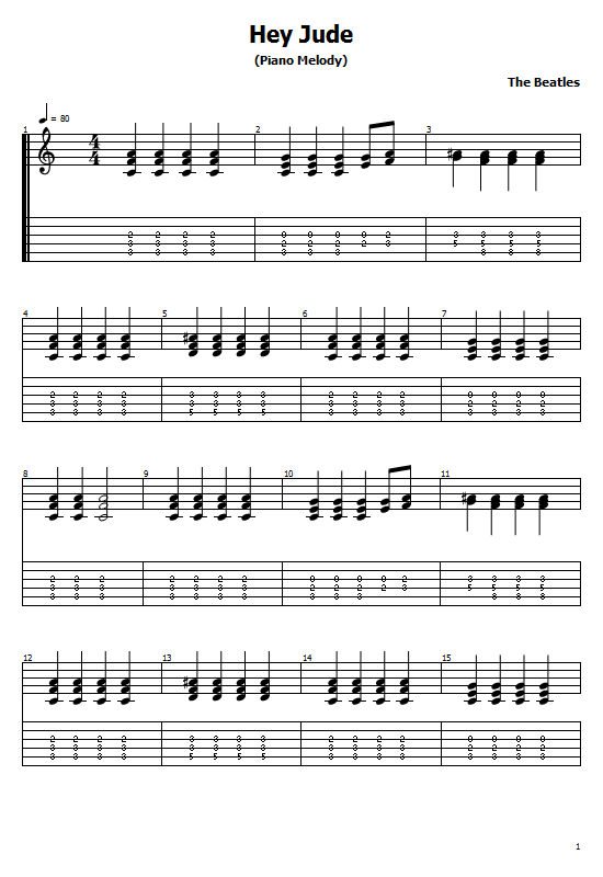 Hey Jude Tabs The Beatles. How To Play Hey Jude On Guitar (Easy) Tabs & Sheet Online