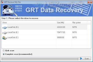 GRT Recover My File GRT Recover My File screen 1