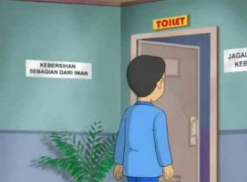 Doa Masuk Dan Keluar Kamar Mandi (WC) Beserta Latin Dan Terjemahnya