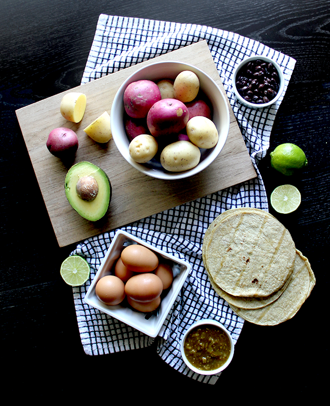 Bubby and Bean Living Creatively Loaded Vegetarian Breakfast Tacos