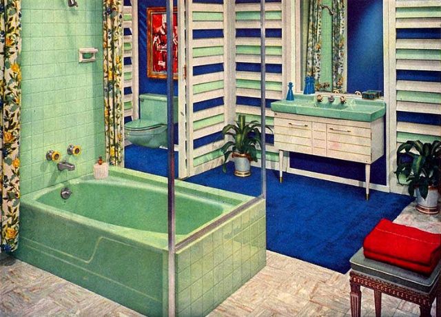 Vintage Bathrooms from 1950s