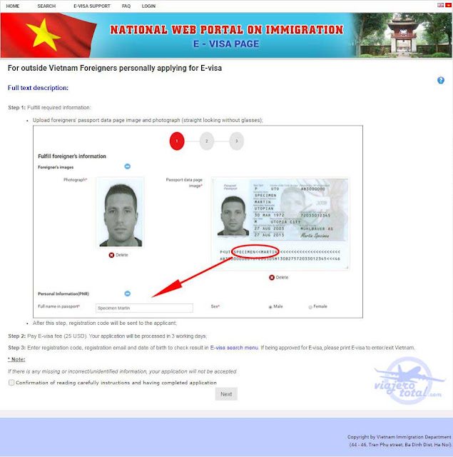 Visado electrónico para acceder a Vietnam - eVisa