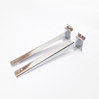 Móc treo quần áo, thanh ray gắn tường, pat đỡ giá kệ, tấm gỗ slatwall, - 7