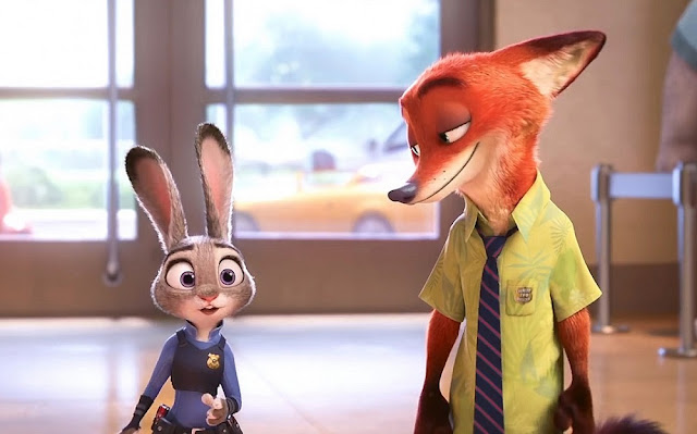 Judy Hopps and Nick Wilde from ZOOTOPIA. zootopia still