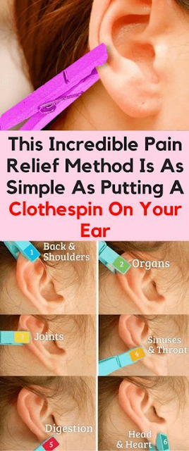 This Incredible Pain Relief Method Is As Simple As Putting A Clothespin On Your Ear