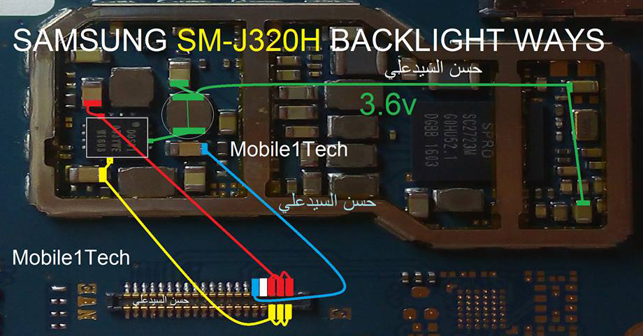 Cell Phones Repair Samsung Galaxy J3 16 Lcd Display Light Ic Solution Jumper Problem Ways