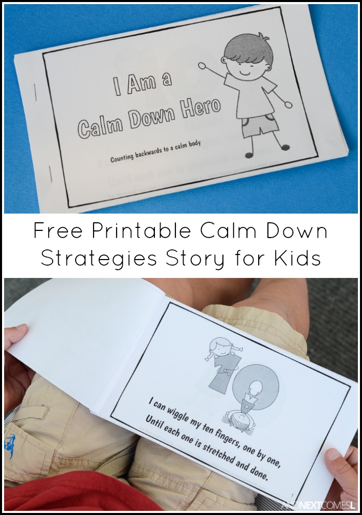 Free Printable Calm Down Strategies Story for Kids And Next Comes L