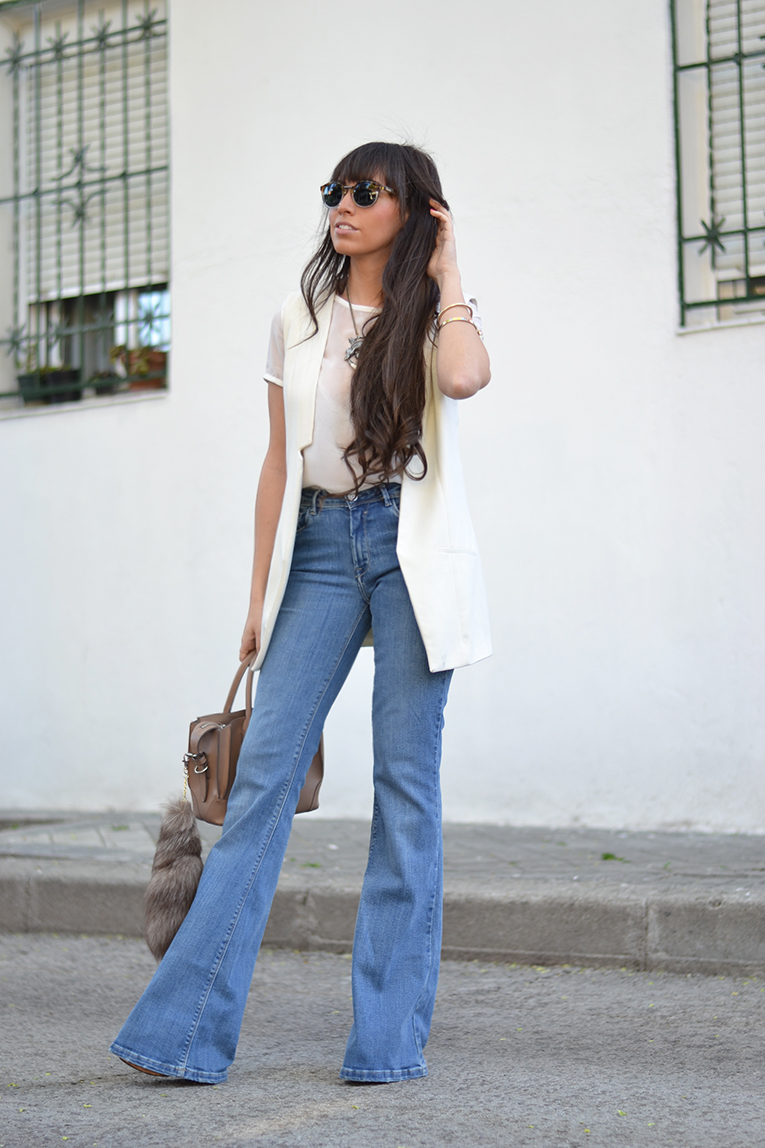 Les Femmes Rebelles Jeans a vita alta