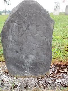 Pennsylvania Dutch slate tombstone
