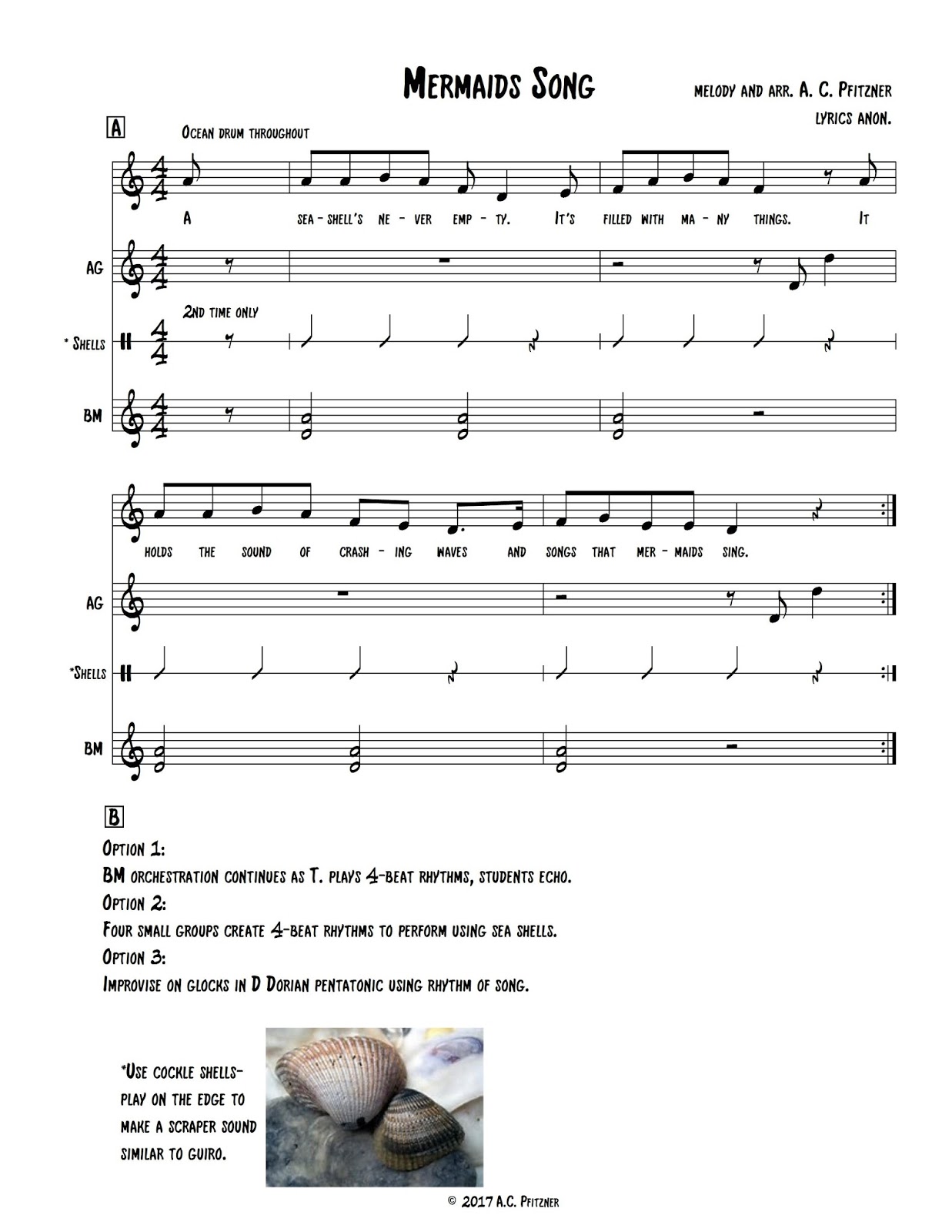 o for tuna orff sing a song of the sea song of the sea sheet music
