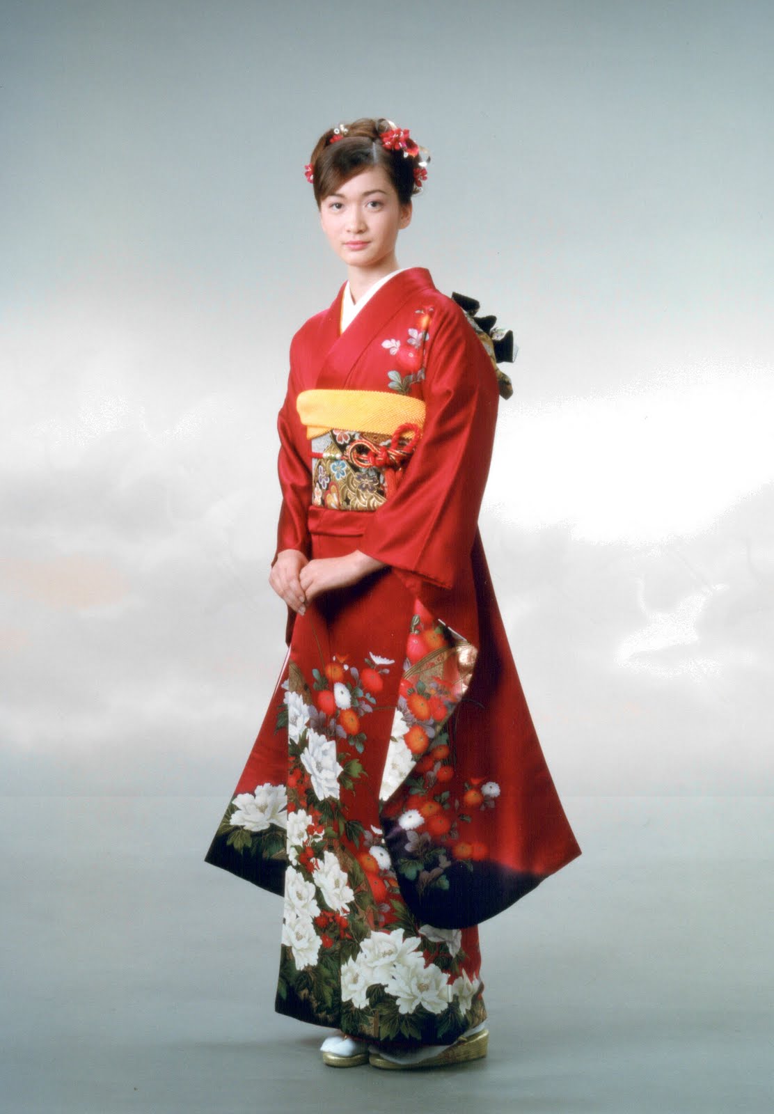 Women Kimono Tsumugi Japan Culture Center