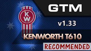 ATS - GTM Team Kenworth T610 v1.33 ats - gtm team kenworth t610 v1.33