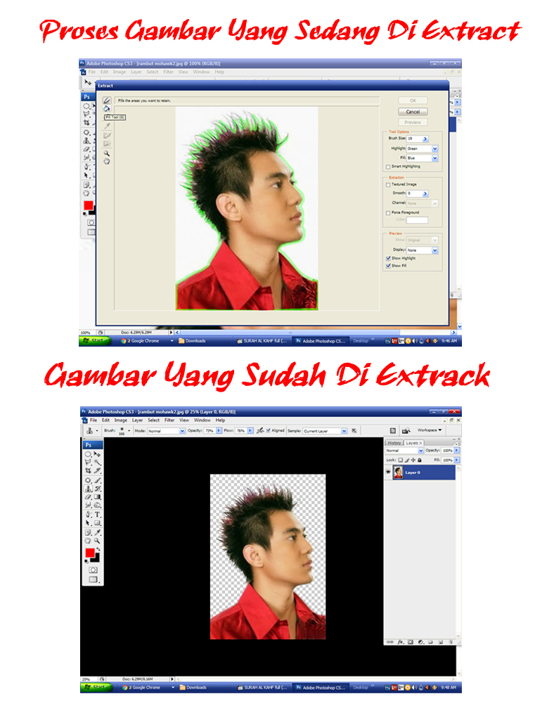 belajar edit foto Cara Memotong Rambut Dengan Rapi Di