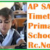 SA1 Examinations New Time Table for PS,UPS,HS In Andhra Pradesh State