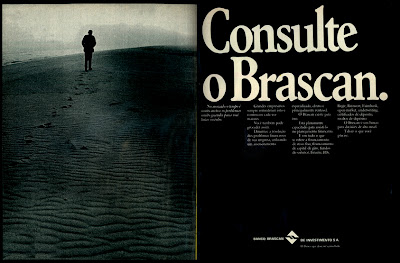 propaganda Banco Brascan de Investimentos - 1973. os anos 70; propaganda na década de 70; Brazil in the 70s, história anos 70; Oswaldo Hernandez;