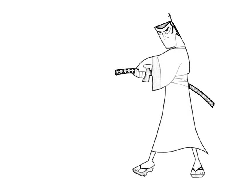 Galery of samurai jack coloring pages.