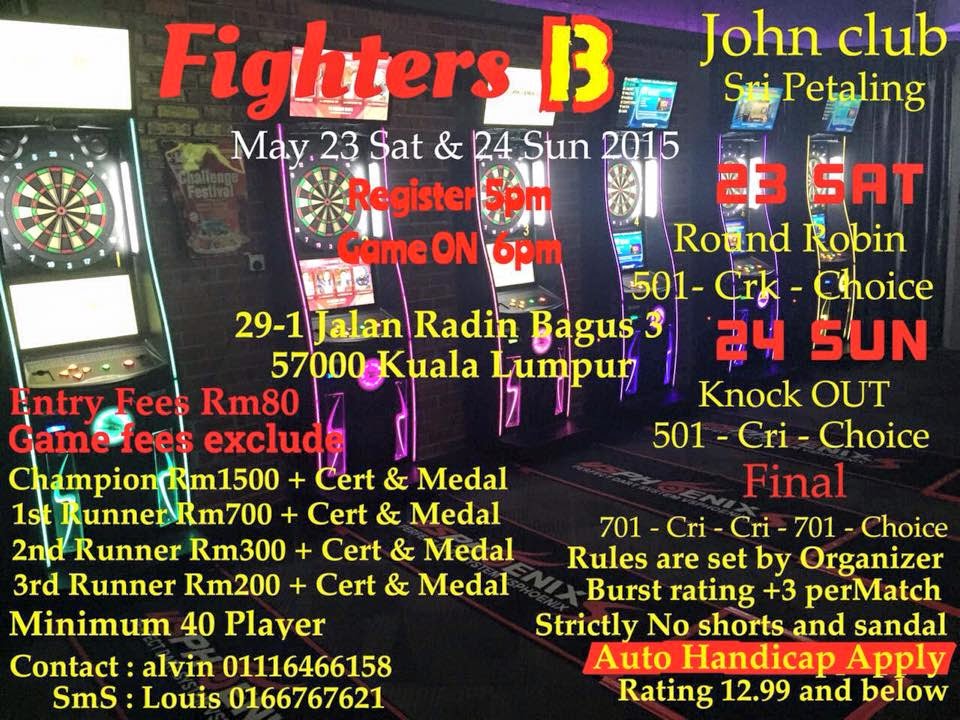 All About Darts FLIGHTERS B JOHN CLUB SRI PETALING