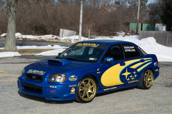 2005 Subaru WRX Sti in World Rally Blue Auto Restorationice