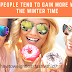 Why do people tend to gain more weight in the winter time?