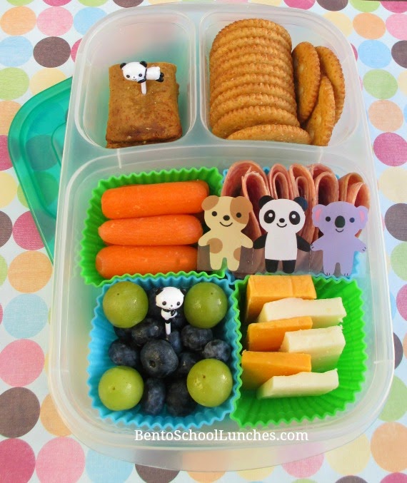 DIY lunchables in Easylunchboxes, bento school lunches