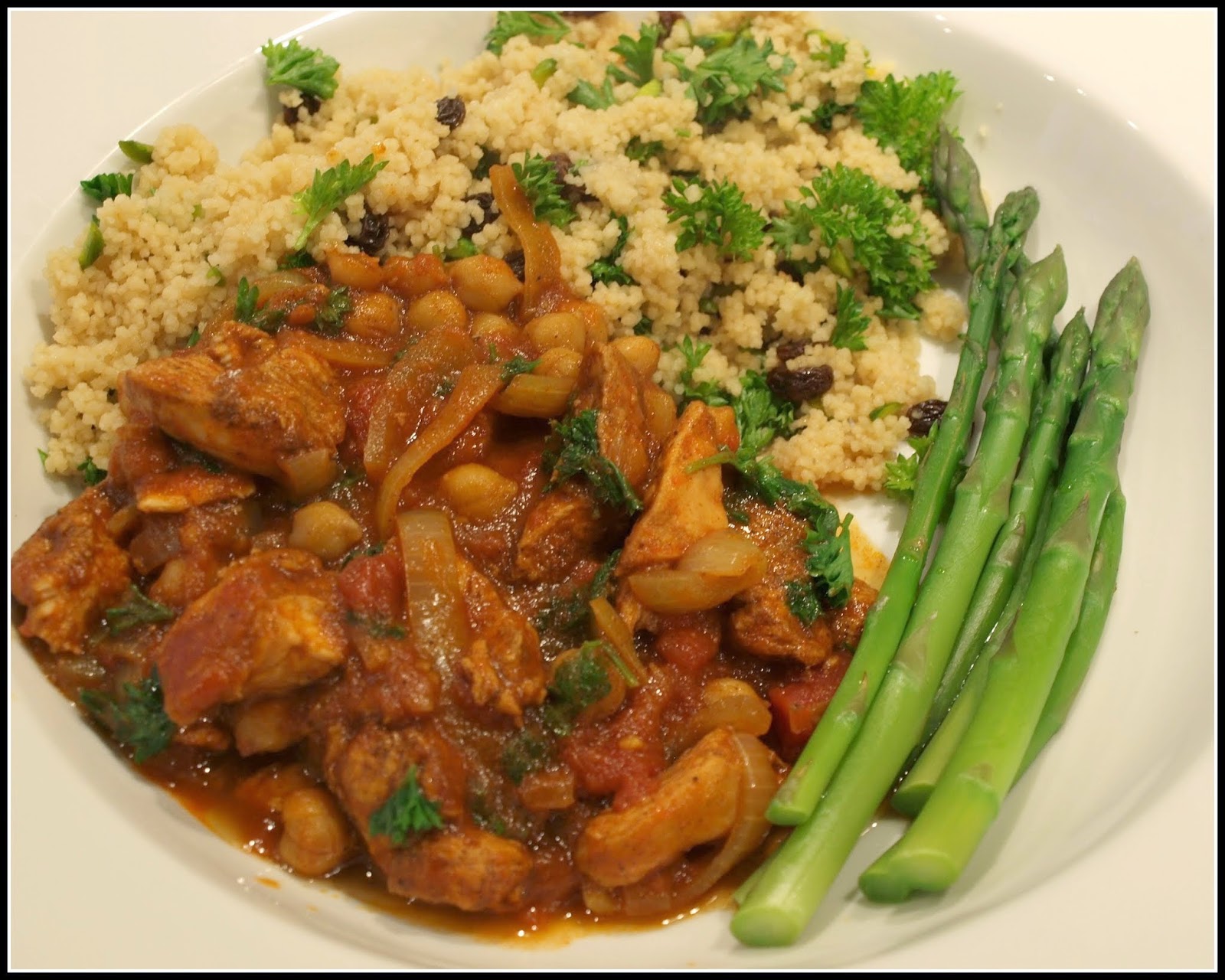 Mark's Veg Plot Spicy chicken tagine with couscous
