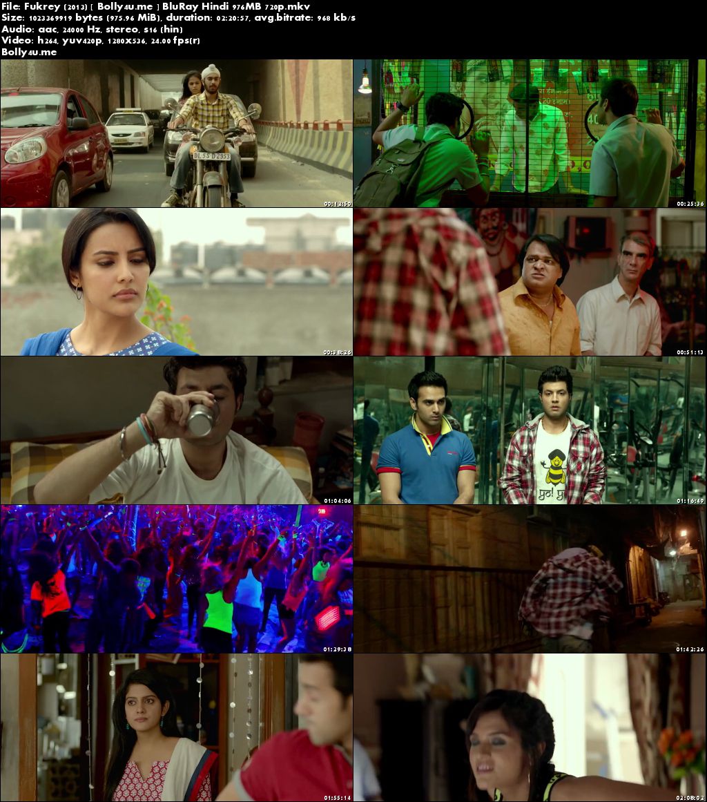 Fukrey 2013 BluRay 950Mb Full Hindi Movie Download 720p