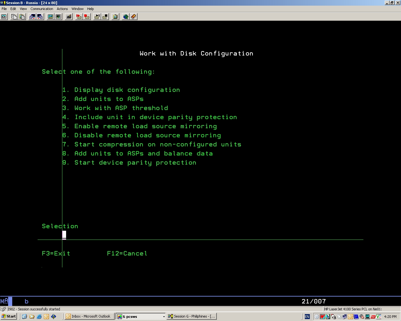 IBM AS400 ADMINISTRATOR